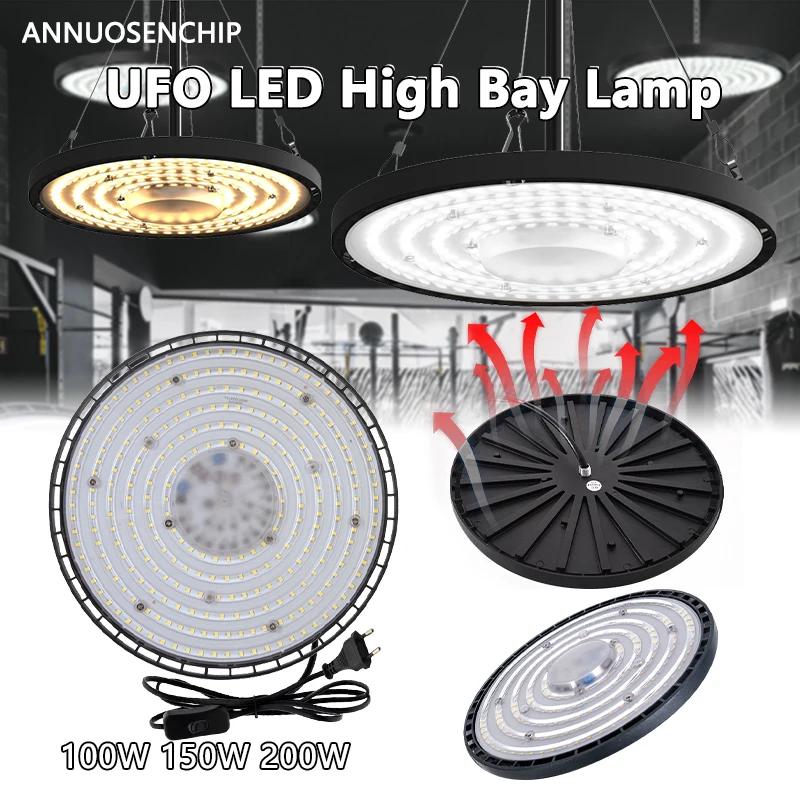 LED UFO   Ʈ ˷̴ ̽, AC 220V, 4000K ߼, 6500K  ȭƮ, IP65   , 100W, 150W, 200W